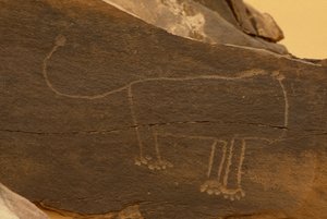 الحيوان (نحت الصخور) بواسطة قبل التاريخ